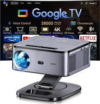 "Beamer 4K【1500 ANSI ir "Google TV/Autofokus】 Full HD 1080P 38000 Lumen XIWBSY Smart Beamer mit WiFi 6, Bluetooth 5, Sprachassistent, Heimkino & Outdoor Projektor