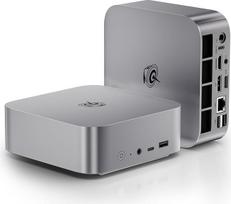 "Beelink" mini kompiuteris SER8, "AMD Ryzen 7 8745HS" (8C/16T, iki 4,9 GHz), 16GB DDR5 RAM, 500GB M.2 PCIe 4.0 SSD, 4K trigubas ekranas, USB4, HDMI, DP, BT 5.2, "WiFi 6", 2,5G LAN, mini kompiuteris "Windows 11 Pro