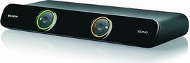 "Belkin OmniView SOHO" serijos 2 prievadų KVM jungiklis su garso ir USB bendrinimu - VGA ekranas - USB (kabeliai pridedami)