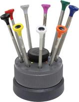 "Bergeon" 30081-S09 Ergonominis atsuktuvas ant pagrindo 0,50-2,5 mm HS30081-S09 9 vnt. pakuotė