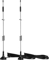 "Bingfu" 4G LTE TS9 antena 8dBi Magnetinė bazinė MIMO antena 2 vnt., suderinama su 4G LTE "MiFi" mobiliuoju hotspotu maršrutizatoriumi USB modemu Dongle Stick Huawei Unite AirCard 770S AC797S AC815S AC779S 771S 781S