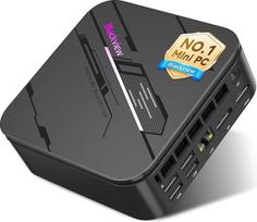 "Blackview" mini kompiuteris MP100Pro "Intel i5-12450H" (stipresnis nei R5 7430U), 16GB RAM ir 512GB SSD "Win 11 Pro", 8K trigubas ekranas, 6X USB 3.2, mini stalinis kompiuteris biurui, mokyklai ir namams
