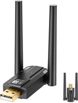 "Bluetooth 5.4" adapteris kompiuteriui, 150 m atstumas, belaidis "Bluetooth" imtuvas, "Plug and Play", skirtas ausinėms / klaviatūrai / pelei, palaiko "Windows 10/11/8.1
