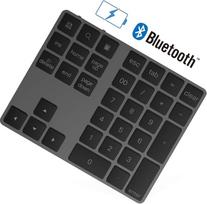 "Bluetooth" skaitmeninė klaviatūra 34 klavišai Belaidė "Bluetooth" įkraunama klaviatūra Skaitmeninė klaviatūra kompiuterio nešiojamojo kompiuterio planšetinio kompiuterio telefono padui, suderinama su "Windows Surface Pro