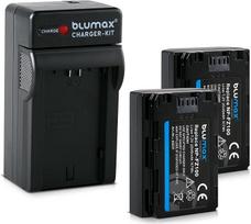 "Blumax" 2 x baterija, suderinama su "Sony NP-FZ100 2040 mAh" + įkroviklis Tinka "Sony Alpha 7RM3, 7M3 / 7 III / Alpha 7R III / 7R IV / 7SIII / Alpha 9 II / A9S - 100 % suderinama