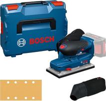 "Bosch PRO 18V System" akumuliatorinis atsitiktinis orbitinis šlifuoklis GSS18V-18 (įskaitant dulkių maišą, skylių perforatorių, L-BOXX 162)