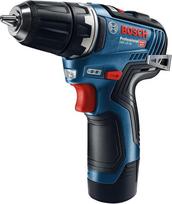 "Bosch Professional" 12V sistemos akumuliatorinis suktuvas GSR 12V-35 (2x 3,0 Ah akumuliatorius, 12 V, didžiausias sukimo momentas kietas / minkštas: 35/20 Nm, L-BOXX)