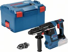 "Bosch Professional" 18 V sistema Akku-Bohrhammer GBH 18V-26 F (2,6 J Schlagenergie, inkl. Schnellspannbohrfutter 13 mm, Zusatzhandgriff, in L-BOXX)