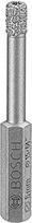 "Bosch" deimantinis grąžtas 8 mm 6 mm 1,25", skirtas keraminėms kietoms keraminėms/ minkštoms akmens masės plytelėms Nr.: 2 608 580 890