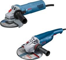 "Bosch" GWS 22-230 J + GWS 880 profesionalių kampinių šlifuoklių rinkinys, dėžutėje, mėlynas