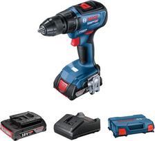 "Bosch" profesionalus bešepetėlinis 18 V sistemos akumuliatorinis gręžtuvas GSR 18V-50 (įskaitant 2 x 2,0 Ah ir dėklą)