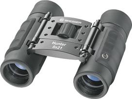 "Bresser Hunter 8x21" kišeniniai žiūronai su stogeliu (su centrine pavara, tvirta gumine apsauga ir visiškai padengta optika, įskaitant nešiojimo dirželį ir krepšį)