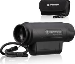 "Bresser NightSpy Mono" skaitmeninis naktinio matymo prietaisas su infraraudonųjų spindulių apšvietimu ir kamera, 2 x optinis didinimas, 100 m naktinio matymo nuotolis, įskaitant bateriją ir krepšį