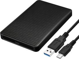 "Cablecc" USB-C tipo C į 2,5 colio SATA SSD HDD išorinio kietojo disko korpusas, skirtas nešiojamiesiems kompiuteriams ir kompiuteriams