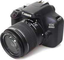 "Canon EOS 4000D" rinkinys 18-55 mm DC III veidrodinis fotoaparatas, juodas