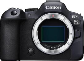 "Canon EOS R6 Mark II" sisteminis fotoaparatas - beveidrodis viso kadro fotoaparatas (hibridinis fotoaparatas su išmaniuoju automatiniu fokusavimu, 4K vaizdo kamera, 40 kadrų per sekundę, "Wi-Fi", "Bluetooth", AI valdymas)