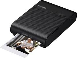 "Canon Selphy Square QX10" mini fotoprinteris - kvadratinis spausdinimas (įmontuotas akumuliatorius, "WiFi", 287 dpi x 287 dpi, USB kabelis, termosublimacinis spausdinimas), juodas