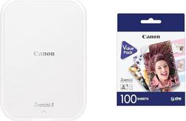 "Canon Zoemini 2" mini nuotraukų spausdintuvas "Mobile Portable Travel Pocket" ir ZP-2030 originalus cinko fotopopierius 100 lapų, skirtas "Zoemini" momentiniam fotoaparatui