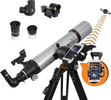 "Celestron" 22460 "StarSense Explorer DX 102AZ", su išmaniųjų telefonų programėlėmis suderinamas refraktorinis teleskopas, suderinamas su "iPhone" / "Android", pilkos spalvos