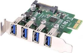 "chenyang" žemo profilio PCI-E X1-4 USB 3.0 HUB PCI Express išplėtimo kortelės adapteris 5Gbps, skirtas pagrindinei plokštei