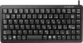 "Cherry G84-4100LCMPN-2" kompaktiška juodos spalvos klaviatūra Klaviatūra Nordic Layout USB/PS2