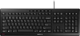 "CHERRY Stream" klaviatūra, laidinė klaviatūra, ES išdėstymas (QWERTY), tylus klavišų paspaudimas, unikalus rašymo pojūtis, plokščias dizainas, juoda