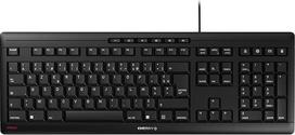 "CHERRY Stream" laidinė klaviatūra prancūziško išdėstymo (AZERTY), tylus klavišų paspaudimas, unikalus rašymo pojūtis, plokščias dizainas, juoda