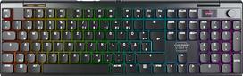 "Cherry XTRFY MX 10.1" belaidė, mechaninė žemo profilio žaidimų klaviatūra, vokiškas išdėstymas (QWERTZ), įvairių įrenginių klaviatūra, MX LP 2.0 RED jungikliai, juoda