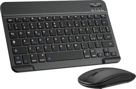 "Cimetech" belaidė "Bluetooth" klaviatūra ir pelė, ergonomiška klaviatūra su įmontuotu įkraunamu akumuliatoriumi, skirta "iOS", "Mac", "iPad", "Windows" ir "Android 3.0" operacinėms sistemoms, itališka QWERTY, juoda