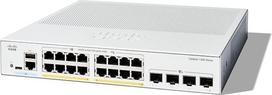 "Cisco Catalyst 1300-16P-4X" valdomas komutatorius, 16 prievadų GE, PoE, 4 x 10-GE SFP+, ribota apsauga (C1300-16P-4X)
