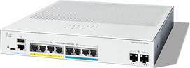 "Cisco Catalyst 1300-8MGP-2X" valdomas komutatorius, 4 prievadai GE, 4 prievadai 2.5GE, PoE, 2 x 10GE-SFP+, ribota apsauga (C1300-8MGP-2X)