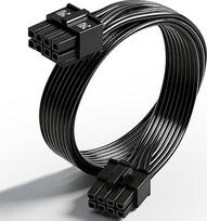 "COMeap" CPU 8 kontaktų vyriškas ir CPU 8 kontaktų (4+4 nuimamas) kištukas EPS-12V pagrindinės plokštės maitinimo adapterio kabelis, skirtas "Corsair" moduliniams maitinimo šaltiniams, 63 cm, suderinamas su "Thermaltake" ir "AreSGAME" maitinimo šaltiniais