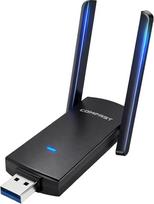 "COMFAST USB WLAN Stick" WLAN adapteris 1300Mbit/s dviejų dažnių USB 3.0 "WiFi" belaidis USB adapteris - didelio stiprumo dviguba antena WPA2 saugumo atnaujinimas "Windows 7/8/8.1/10" ir "Mac OS X 10.9-10.15