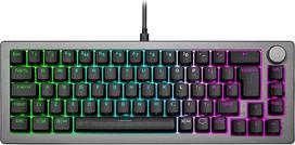 "Cooler Master CK720" 65% karštai keičiama USB mechaninė žaidimų klaviatūra - kosminės pilkos spalvos