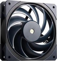 "Cooler Master Mobius 120 OC" korpuso ventiliatorius - žiedinis menčių dizainas (PWM), ventiliatoriaus greičio jungiklis, antivibracinis slopintuvas, dvigubi rutuliniai guoliai, metalinė variklio stebulė (maks. 88,1 CFM, 4,75 mmH2O, 39,3 dBA)