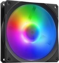 "Cooler Master Mobius 140P ARGB" korpuso ventiliatorius - 140 mm ARG ventiliatorius su žiedo formos mentėmis (PWM), "Loop Dynamic Bearing System" (maks. 76,5 CFM, 2,3 mmH2O, 30 dBA), nuožulnus "Air Focus" rėmelis, juodas