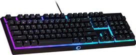 "Cooler Master MS110 RGB" klaviatūros ir žaidimų pelės derinys - atminties mechaniniai jungikliai, 26 "Anti-Ghosting" mygtukai, valdymas plokštėje, žaidimų pelė su 4 DPI nustatymais - DE išdėstymas QWERTZ