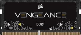"Corsair CMSX16GX4M1A2666C18 Vengeance SODIMM 16GB (1 x 16GB) DDR4 2666 MHz C18 našumo atminties rinkinys, skirtas "Intel" nešiojamiesiems kompiuteriams ir NUC - juodas