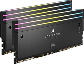 "CORSAIR Dominator Titanium DDR5 RGB Light Amplification Kit" - 2X moduliai - 0GB RAM - suderinamas su "CORSAIR iCUE" - juodas