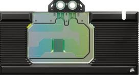 "Corsair Hydro X Series XG7 RGB 4090 Trio GPU Water Block" - skirtas MSI GeForce RTX 4090 žaidimų plokštėms - nikeliuotas varis - su galine plokšte ir 5 V ARGB adapterio kabeliu - juodas