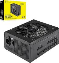 "Corsair RM1000x Shift" visiškai modulinis ATX maitinimo šaltinis - modulinė šoninė sąsaja - suderinamas su ATX 3.1 ir PCIe 5.1 - nulinių ventiliatoriaus apsukų režimas - 105 °C kondensatoriai - 80 Plus Gold efektyvumas - juodas