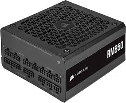 "Corsair RM850 (2021)", RM serija, 850 W "80 Plus Gold", visiškai modulinis ATX maitinimo šaltinis (trys EPS12V prievadai, tylus veikimas, nulinių ventiliatoriaus apsukų režimas, kondensatorių nominali temperatūra 105 °C), juodas