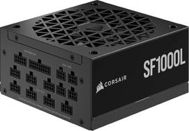 "Corsair SF1000L" visiškai modulinis mažo triukšmo SFX maitinimo šaltinis - suderinamas su ATX 3.1 ir PCIe 5.1 - tylus 120 mm PWM ventiliatorius - 80 PLUS Gold efektyvumas - nulinio greičio režimas - 105 °C kondensatoriai - juodas