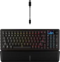 "Corsair Vanguard 96" laidinė mechaninė žaidimų klaviatūra - 96 % išdėstymas, "MLX Plasma" linijiniai jungikliai, 8000 Hz apklausa, LCD ekranas, "Virtual Stream Deck", "G-Keys", "SOCD Flashtap", QWERTY UK - juoda