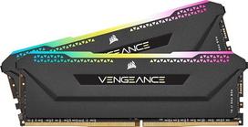 "Corsair Vengeance RGB PRO SL" 16GB (2x8GB) DDR4 iki 3200MHz (PC4-25600) C16 1.35V, optimizuotas AMD Ryzen - juodos spalvos