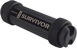 "Corsair" CMFSS3B-64GB "Flash Survivor Stealth 200 m" 64GB USB 3 tvirtos konstrukcijos vandeniui atsparus blykstės diskas - juodas