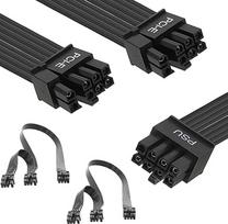 "Corsair" PCIE laidas, 65 cm ilgio maitinimo šaltinio kabelis, modulinis maitinimo šaltinis, skirtas "AreSGAME" kištukui, skirtas "Thermaltake" - 2 vnt.