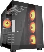 "Cougar Cube FV150 ARGB" korpusas su grūdintu stiklu - juodas
