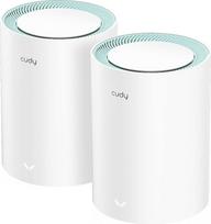 "Cudy Dual Band AX1500 WiFi 6 Mesh Wi-Fi" sistema, pakeičia maršrutizatorius ir ilgintuvus, aprėpia iki 1800 kvadratinių metrų plotą, 3 gigabitiniai prievadai vienam įrenginiui, palaiko eterneto magistralę, M1500 2 vnt.