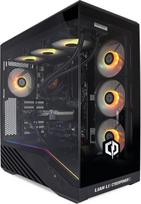 "CYBERPOWERPC Luxe" žaidimų kompiuteris - "AMD Ryzen 7 9800X3D", "Nvidia RTX 5070 Ti" 16GB, 32GB RAM, 1TB NVMe SSD, 750W 80+ maitinimo šaltinis, aušinimas vandeniu, "Windows 11", V100R RGB